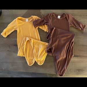 Kate Quinn bamboo knotted gowns 0-3 months